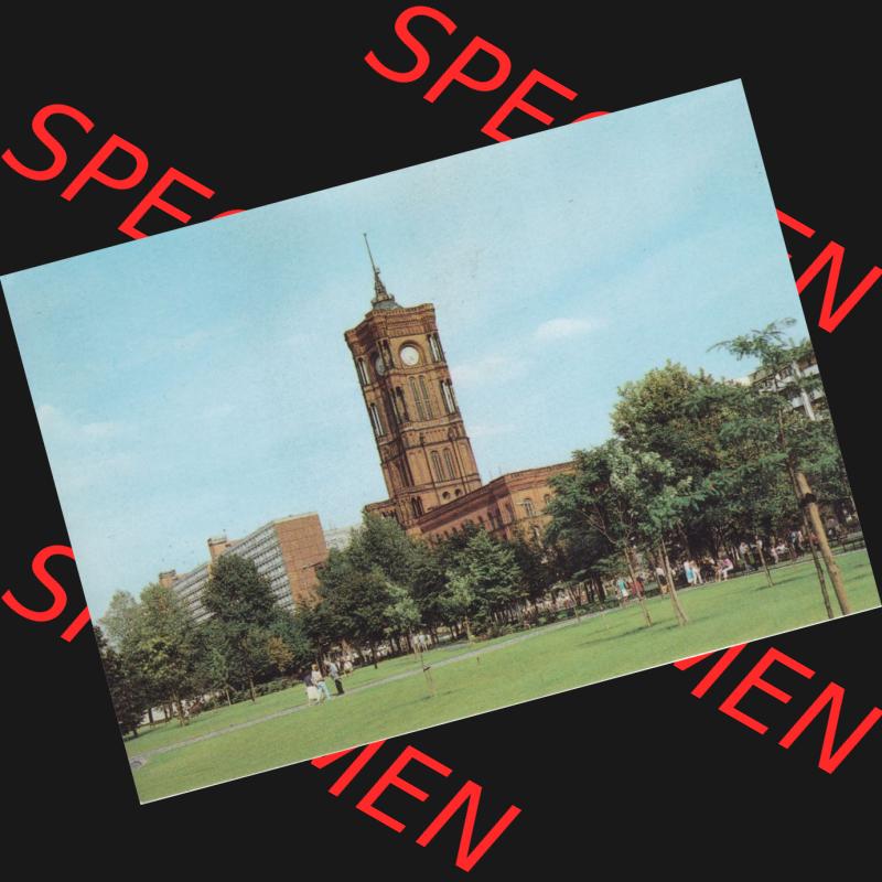 Alte Ansichtskarten der DDR, Berlin Hauptstadt der DDR, Mappe von 1988, Das Rathaus in Berlin. Alte digitalisierte DDR Postkarte aus privater Sammlung, Mappe mit Berliner... Sammlung