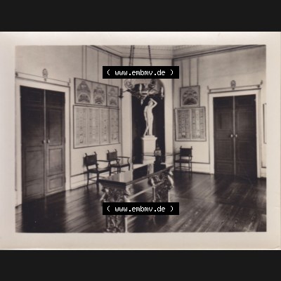Fotos DDR, Bezirk Potsdam, Kreis Potsdam - Sanssouci 1958, Schloss Charlottenhof, Speisesaal. Fotos aus DDR-Zeiten Bezirk Potsdam der Deutschen Demokratischen Republik vom... Sammlung