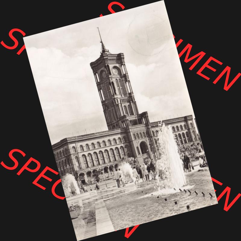 Ansichtskarten DDR Bezirk Berlin, Stadt Berlin in s/w 1973, Rathaus in Berlin. Stadtansichten der Stadt Berlin, mit alter Ansicht in Schwarzweiß der Hauptstadt der DDR... Sammlung