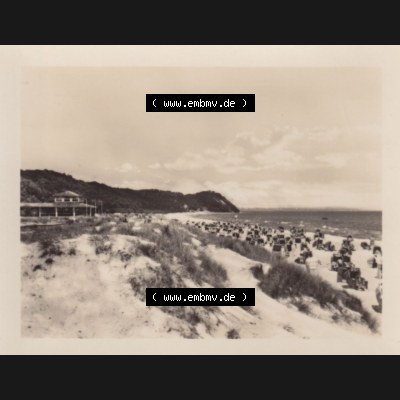 Fotos DDR Bezirk Rostock, Kreis Rügen, Ostseebad Baabe Mappe mit alter Ansicht von 1955, 650 Am Strand. DDR Bezirk Rostock, Kreis Rügen, Ostseebad Baabe auf... Sammlung