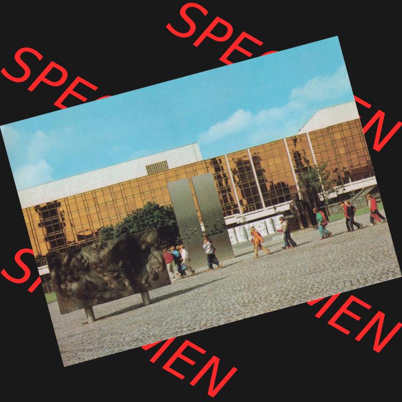 Alte Ansichtskarten der DDR, Berlin Hauptstadt der DDR, Mappe von 1988, Palast der Republik in Berlin der DDR. Alte digitalisierte DDR Postkarte aus privater Sammlung, Mappe... Sammlung