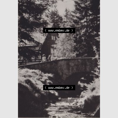 Fotos DDR Bezirk Dresden, Osterzgebirge 1974, Schellerhau - Osterzgebirge, Schinderbrücke. Alte Foto Ansichten, Foto-Mappe vom Verlag VEB-Foto-Verlag, 9934 Erlbach... Sammlung
