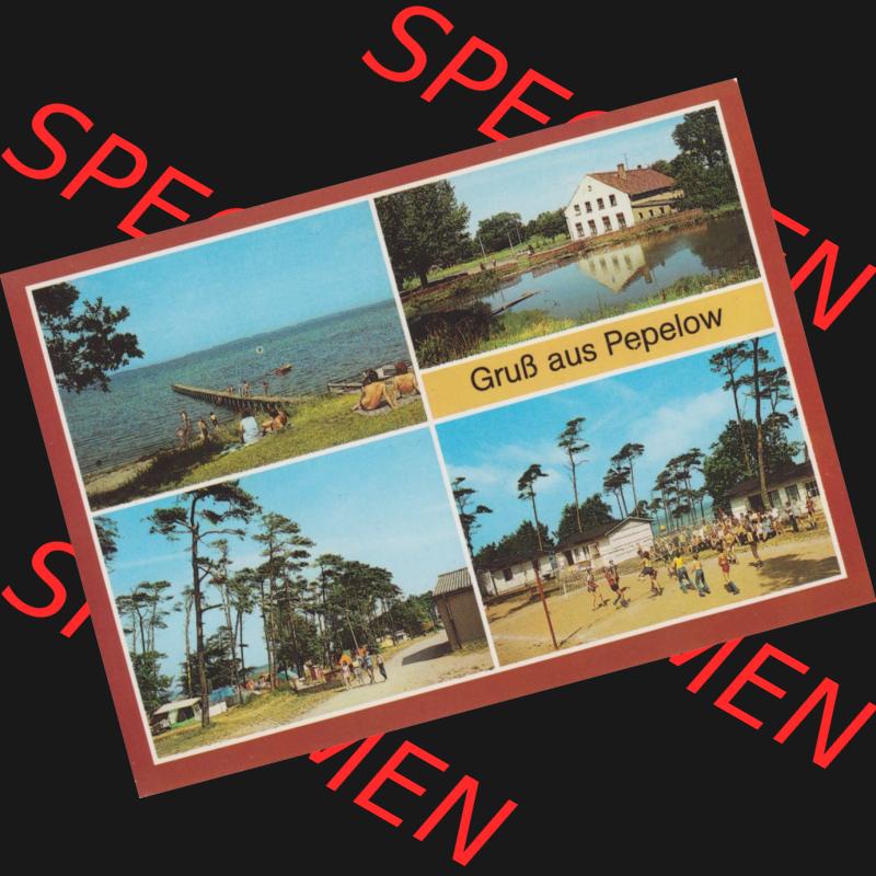 Ansichtskarten DDR Bezirk Rostock, Kreis Bad Doberan, Kleine Sammlung Gruss aus Pepelow, Strand, Campingplatz. Alte Ansichtskarte der DDR Bezirk Rostock, Kreis Bad... Sammlung