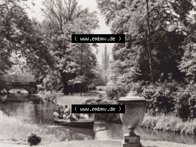 Altes Foto Wörlitz DDR Bezirk Halle, 1976, Goldene Urne, DDR-Zeiten Bezirk Halle Sammlung