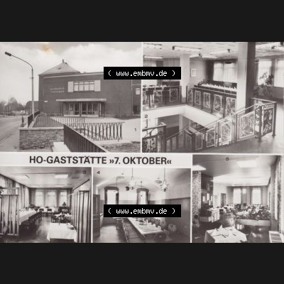 Alte Historische Ansichtskarte DDR Bezirk Karl-Marx-Stadt, Kreis Zwickau, Stadt Zwickau der DDR, Zwickauer HO-Gaststätten 1983, HO-Gaststätte 7. Oktober.... Sammlung