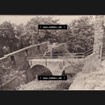 Fotos DDR, Bezirk Karl-Marx-Stadt, Kreis Brand-Erbisdorf, Klein-Stadt Frauenstein Burgruine Frauenstein Kreis Brand-Erbisdorf. Fotos in s/w bzw. in schwarzweiß... Sammlung