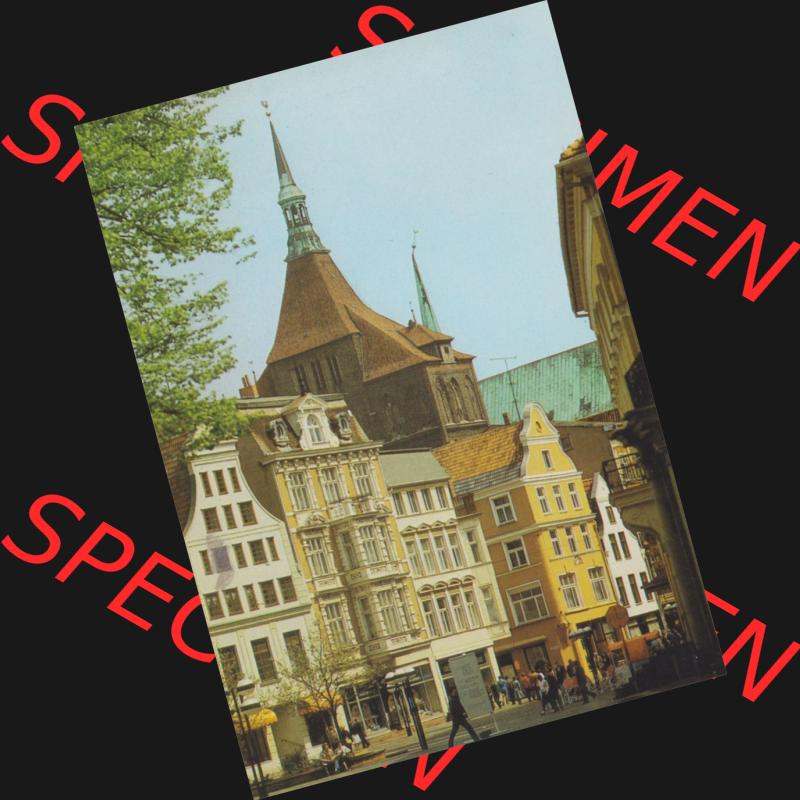 Alte Ansichtskarte mit Ansichten der DDR Bezirk Rostock, Stadtkreis Rostock, Hansestadt Rostock Rostocker Kröpeliner Straße. Alte Ansicht in der DDR Bezirk Rostock,... Sammlung