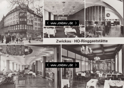 1983, Zwickau Dr.-Friedrichsring - HO-Ringgaststätte, DDR-Zeiten Bezirk Karl-Marx-Stadt Sammlung