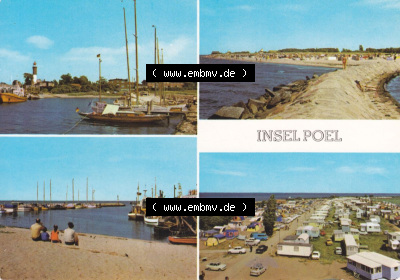Insel Poel 1980, Hafen und Leuchtturm, An der Mole, Zeltplatz, Bezirk Rostock, Kreis Wismar, Insel Poel im online Katalog Sammlung