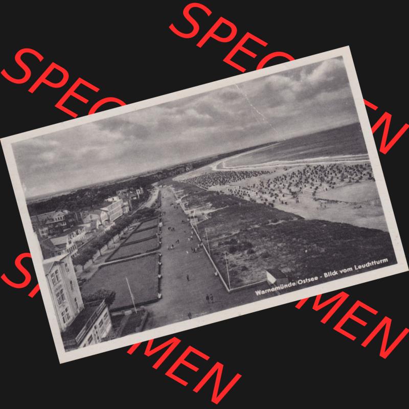 Ansichtskarte DDR Bezirk Rostock, Stadtkreis Rostock, Hansestadt Rostock Ansicht 1956, Warnemünde-Ostsee - Blick vom Leuchtturm. Alte Ansicht in der DDR Bezirk Rostock,... Sammlung