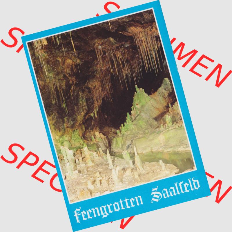 Alte Ansichtskarte DDR Bezirk Gera, Kreis Saalfeld, Feengrotten Saalfeld 1985, Feengrotten Saalfeld Umschlag-Vorderseite. Alte Ansichtskarten aus einer Mappe aus dem Jahr 1985... Sammlung