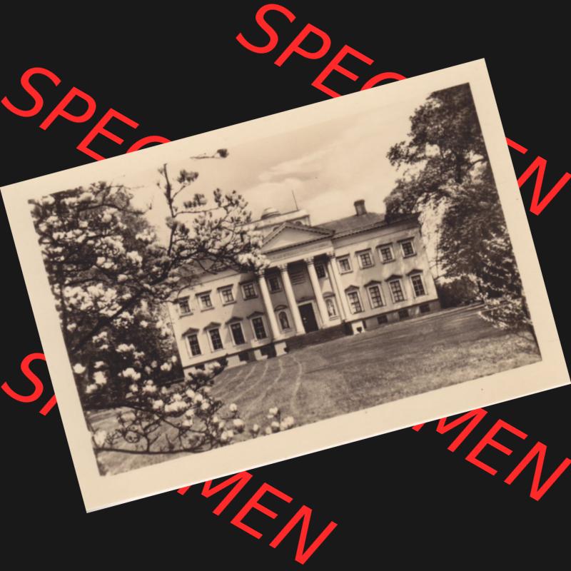 Altes Foto Wörlitz DDR Bezirk Halle, Kreis Wittenberg, Wörlitzer Park 1950-er Jahre in s/w, 1959, 1. Das Schloss-Museum. Serie von 1959 vom Heldge-Verlag... Sammlung