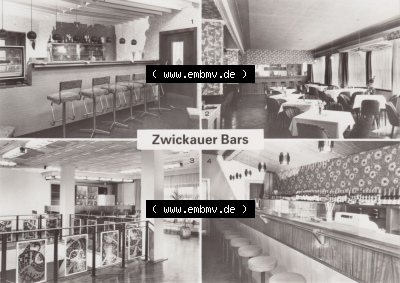 1983, Zwickauer Bars der HO-Gaststätten, DDR-Zeiten Bezirk Karl-Marx-Stadt Sammlung
