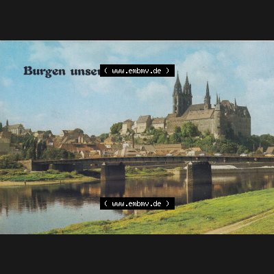 Ansichtskarten DDR Burgen unserer Heimat 1990, Meißen, Dom und Albrechtsburg. Alte Ansichtskarten aus einer Mappe aus dem Jahr 1990 der DDR, Produziert und vertrieben in... Sammlung