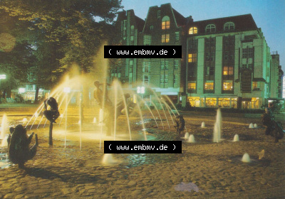 Hansestadt Rostock Rostocker Kröpeliner Straße, am Springbrunnen, Brunnen. Alte Ansicht Sammlung
