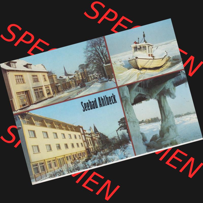 Alte Ansichtskarte DDR Bezirk Rostock, Kreis Wolgast, Ahlbeck Usedom Lindenstraße, Fischerboot, Ferienheim Frithjof, Ferienheim Kurt Bürger. Alte Ansichtskarte... Sammlung
