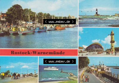 Ansichtskarten DDR Bezirk Rostock, Stadtkreis Rostock, Hansestadt Rostock 1981, Rostock-Warnemünde An der Mole Gaststätte Teepott... Sammlung