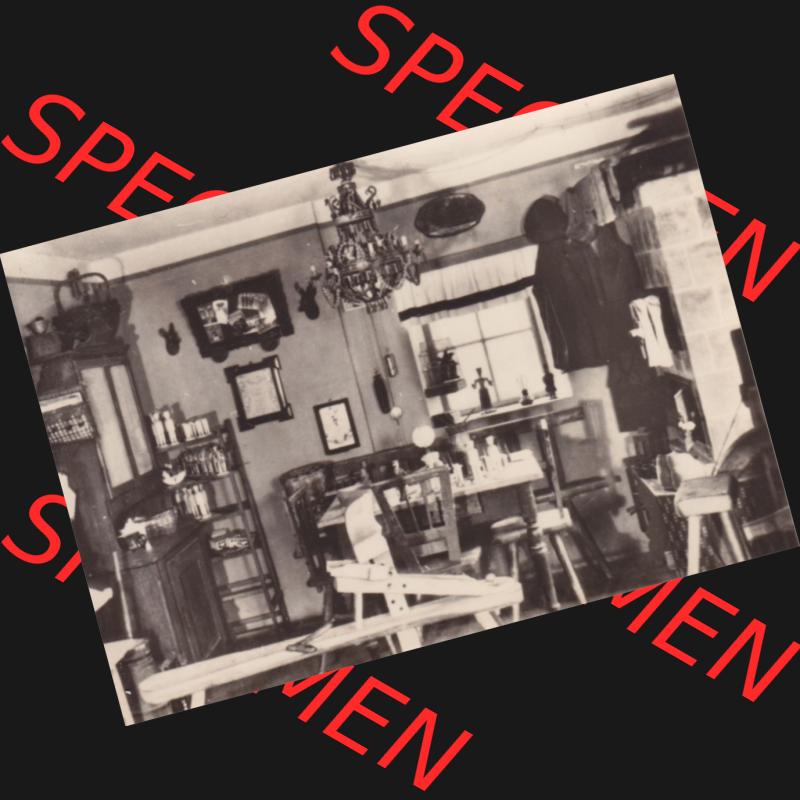 Alte Fotos DDR, Bezirk Karl-Marx-Stadt, Kreis Marienberg, Stadt Seiffen, Leporello Erzgebirgisches Spielzeugmuseum Seiffen 1975, Spielzeugmacher-Bude um 1900. Alte... Sammlung