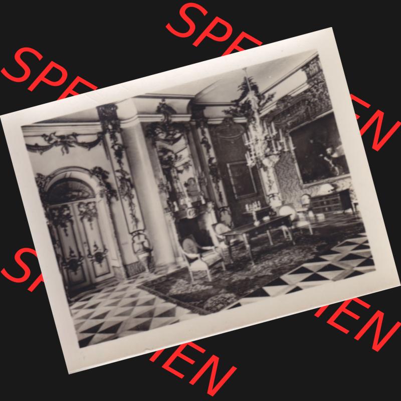 Fotos DDR, Bezirk Potsdam, Kreis Potsdam - Sanssouci 1958, Neues Palais - Jagdzimmer. Fotos aus DDR-Zeiten Bezirk Potsdam der Deutschen Demokratischen Republik vom Bezirk Potsdam... Sammlung