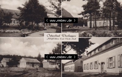 Ansichtskarte DDR Bezirk Rostock, Kreis Ribnitz-Damgarten, Ostseebad Dierhagen mit Ansicht 1962, FDGB-Heim Ernst Moritz Arndt... Sammlung