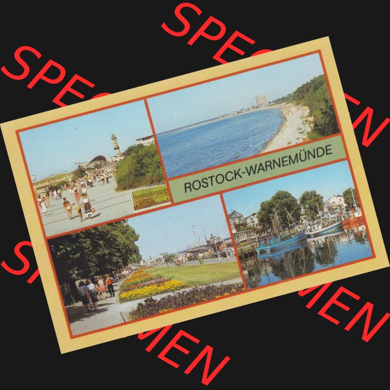 Ansichtskarten DDR Bezirk Rostock, Stadtkreis Rostock, Hansestadt Rostock-Warnemünde Strand, Strandpromenade, Am Alten Strom. DDR Bezirk Rostock, Stadtkreis Rostock,... Sammlung