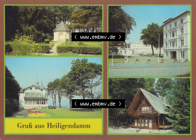 Alte Ansichtskarte DDR Bezirk Rostock, Kreis Bad Doberan, Stadt Bad Doberan mit Stadtteil und Ostseebad Heiligendamm 1986, Botanischer... Sammlung