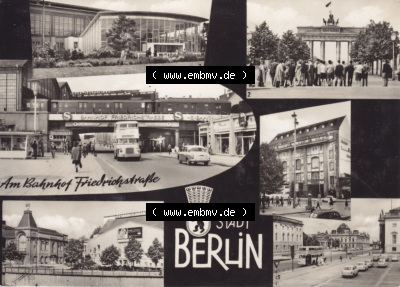 Verlag Felix Setecki, Berlin 1965, Brandenburger Tor, Friedrichstadt-Palast und Berliner Ensemble Sammlung