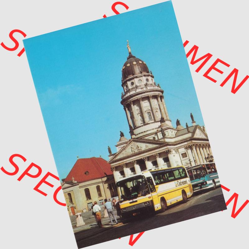 Alte Ansichtskarten der DDR, Berlin Hauptstadt der DDR, Mappe von 1988, Der Französischer Dom auf dem Gendarmenplatz. Alte digitalisierte DDR Postkarte aus privater Sammlung,... Sammlung