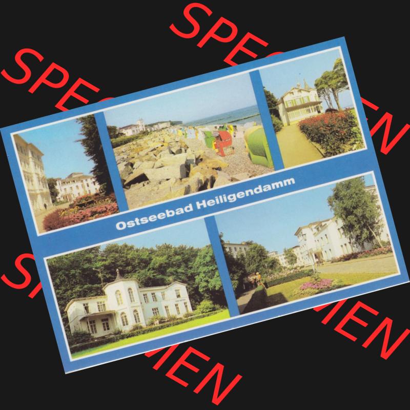 Ansichtskarten DDR Bezirk Rostock, Kreis Bad Doberan, Allgemein Einführung 1981, Ostseebad Heiligendamm, Bad Doberan Ortsteil Heiligendamm, Mehrbildkarte. Sammlung