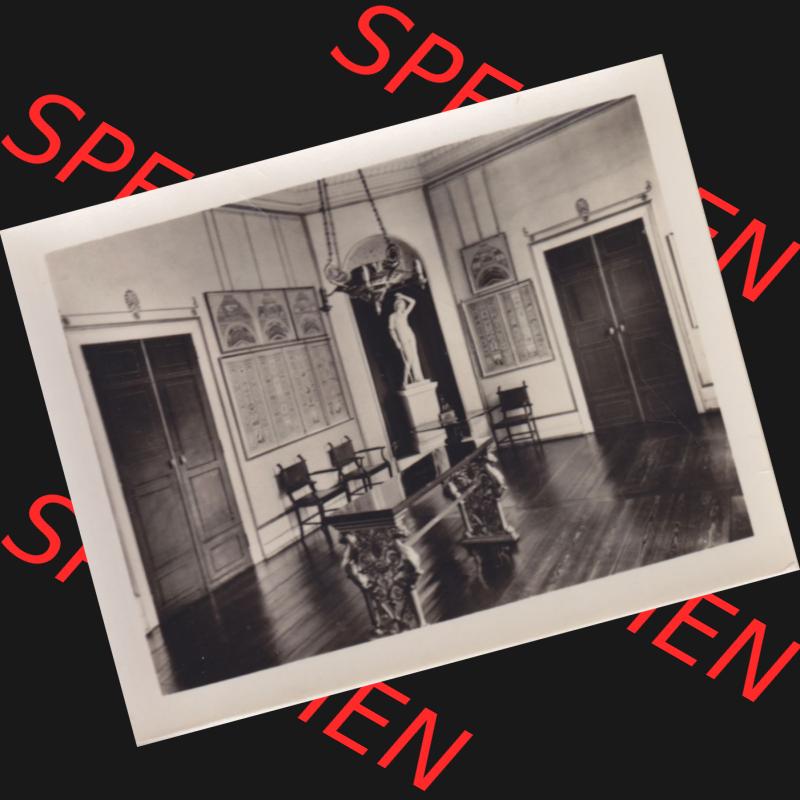 Fotos DDR, Bezirk Potsdam, Kreis Potsdam - Sanssouci 1958, Schloss Charlottenhof, Speisesaal. Fotos aus DDR-Zeiten Bezirk Potsdam der Deutschen Demokratischen Republik vom... Sammlung