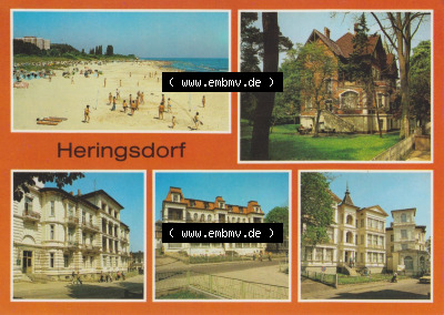 Bezirk Rostock, Kreis Bad Wolgast, Insel Usedom mit Seebad Heringsdorf auf der Ostseeinsel Usedom im online Katalog Sammlung