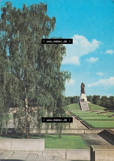 Stadt Berlin Ansicht in Farbe 1980, Sowjetischen Ehrendenkmal Sammlung