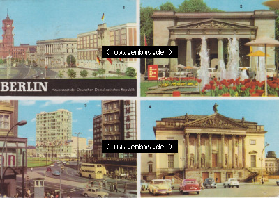 Ansicht in Farbe 1969, Amtssitz des Staatsrates, Mahnmal unter den Linden, Alexanderplatz Sammlung