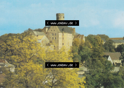 1990, Gnandstein, Kreis Gethain, Blick zur Burg Gnandstein Sammlung