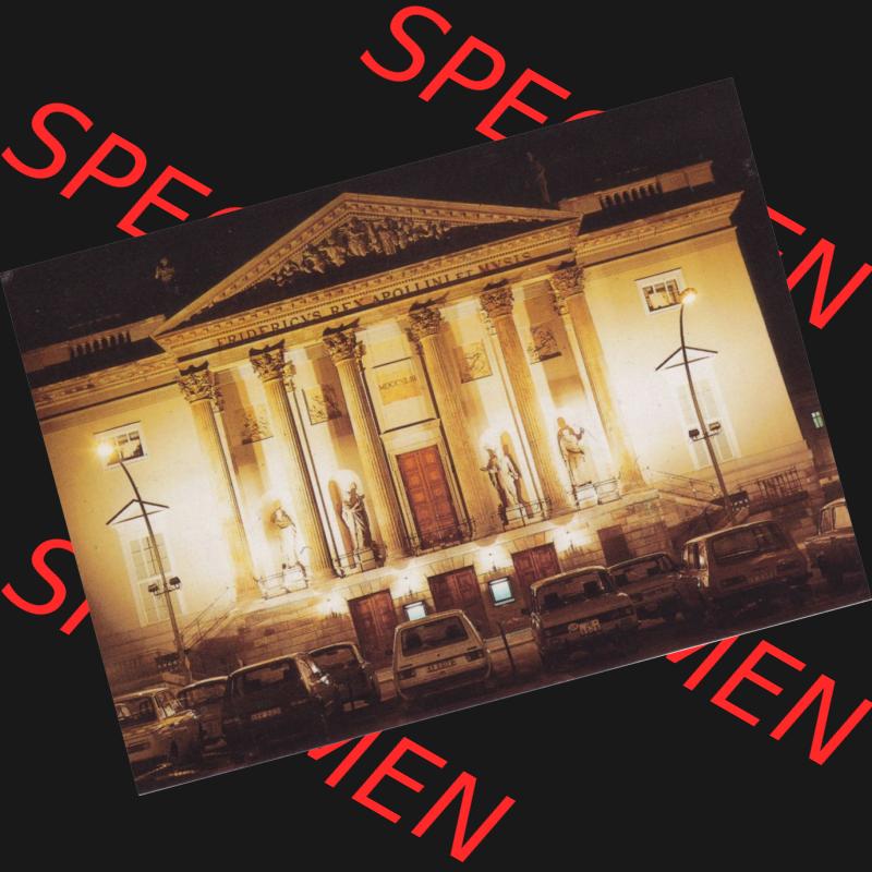 Alte Ansichtskarten der DDR, Berlin Hauptstadt der DDR, Mappe von 1988, Berlin Mitte, Staatsoper, Nachtansicht. Alte digitalisierte DDR Postkarte aus privater Sammlung,... Sammlung