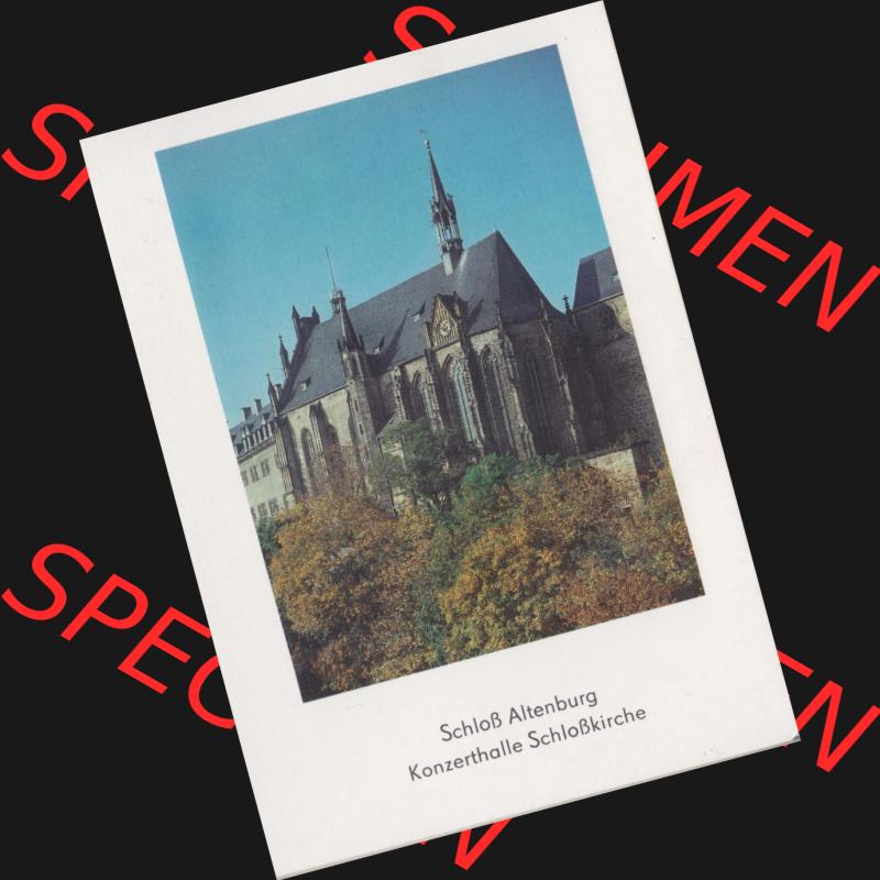 Ansichtskarten DDR Bezirk Leipzig, Kreis Altenburg, Schloss Altenburg 1988, Umschlag Schloss Altenburg (1). Alte Ansichtskarten in der DDR, 1. Auflage 1988... Sammlung