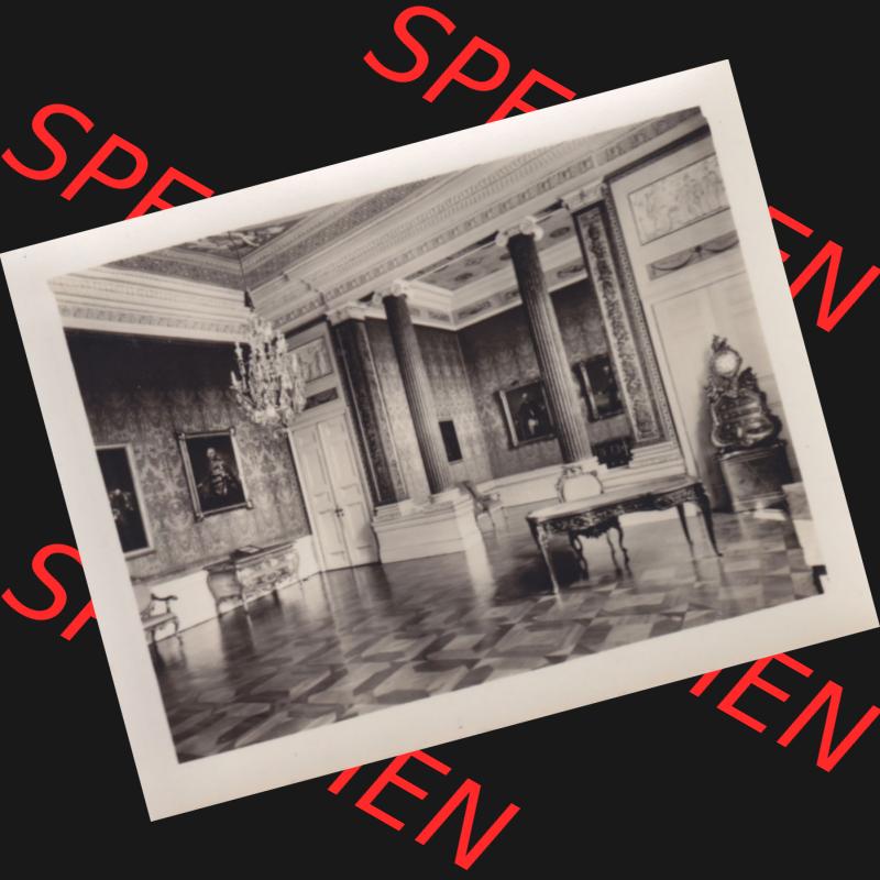 Fotos DDR, Bezirk Potsdam, Kreis Potsdam - Sanssouci 1958, Schloss Sanssouci, Schlafzimmer und Arbeitszimmer. Fotos aus DDR-Zeiten Bezirk Potsdam der Deutschen Demokratischen... Sammlung