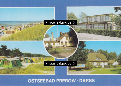 Ostseebad Prerow, Prerower Strand, FDGB-Ferienheim Am Hafen, FDGB-Erholungsheim Zentral. Alte Ansichtskarte Sammlung