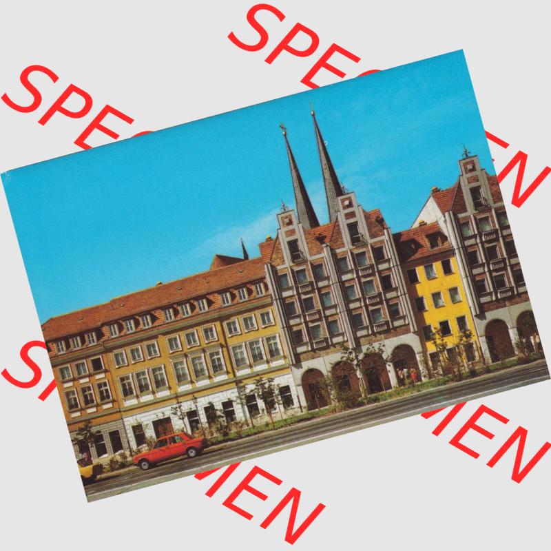 Alte Ansichtskarten der DDR, Berlin Hauptstadt der DDR, Mappe von 1988, Nikolaiviertel in Berlin. Alte digitalisierte DDR Postkarte aus privater Sammlung, Mappe mit Berliner... Sammlung