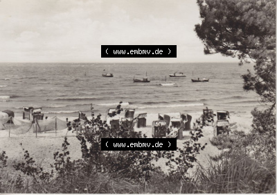 Alte Ansichtskarte mit einer Ansicht vom Ostseebad Lubmin zu DDR-Zeiten Sammlung