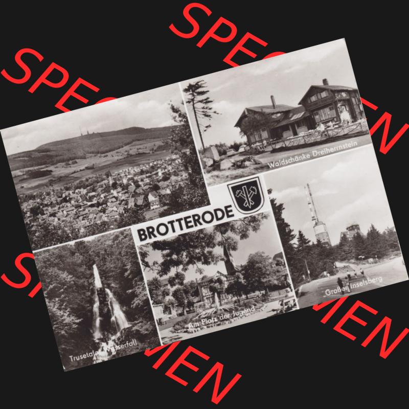 Fotos DDR, Bezirk Erfurt, Kreis Gotha, Allgemein Brotterode Großer Inselberg, Mehrbildkarte (1) Sammlung