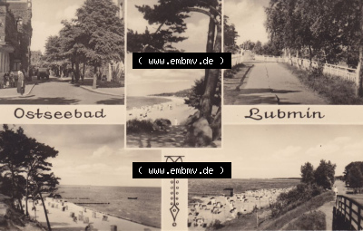 Alte Ansichtskarte mit einer Ansicht vom Ostseebad Lubmin zu DDR-Zeiten Sammlung