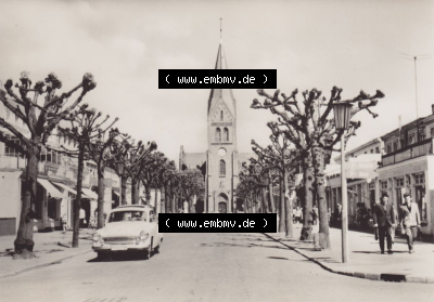 Ansichtskarte DDR Bezirk Rostock, Stadtkreis Rostock, Hansestadt Rostock Ansicht 1965, Warnemünde Hauptstraße, Einbildkarte... Sammlung