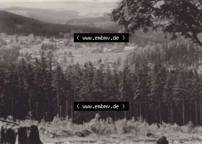 Osterzgebirge 1974, Kurort Bärenfels, Blick von der Teilkoppe, DDR-Zeiten Bezirk Dresden Osterzgebirge Sammlung