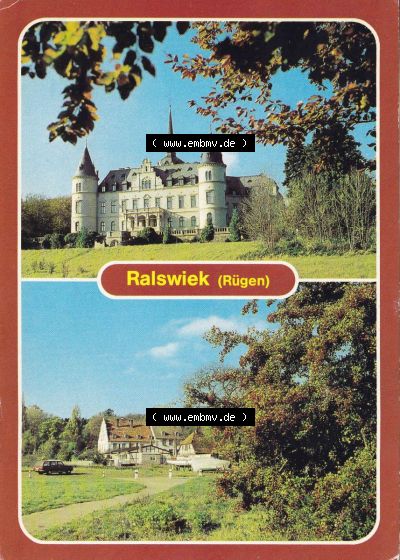 Ralswiek DDR Ralswiek Rügen Schloss, Feierabendheim Sammlung