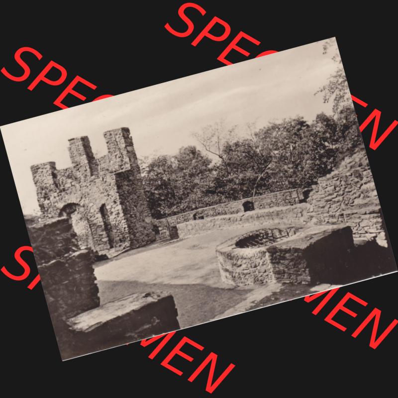 Fotos DDR, Bezirk Karl-Marx-Stadt, Kreis Brand-Erbisdorf, Klein-Stadt Frauenstein Burgruine Frauenstein. Fotos in s/w bzw. in schwarzweiß der Burgruine Frauenstein... Sammlung