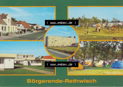 Alte Ansichtskarte der DDR Bezirk Rostock, Kreis Bad Doberan, Börgerende-Rethwisch Sammlung