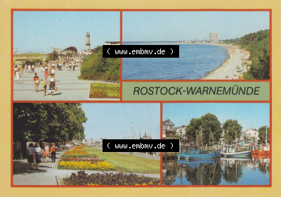 Hansestadt Rostock-Warnemünde Strand, Strandpromenade, Am Alten Strom. DDR Bezirk Rostock, Stadtkreis Rostock, Hansestadt Rostock,... Sammlung