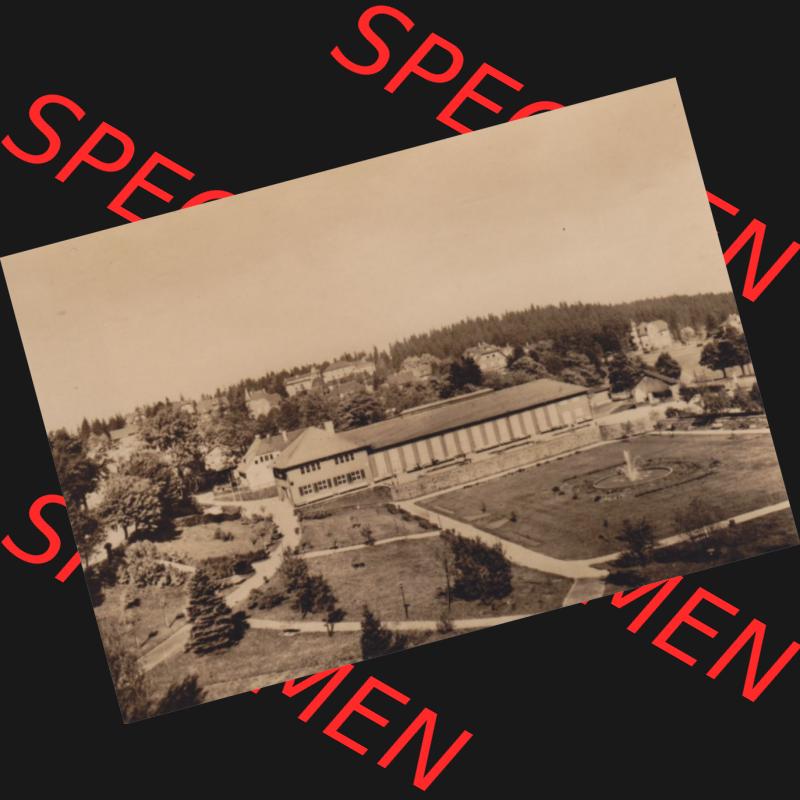 Alte Fotos DDR Bezirk Suhl, Kreis Schmalkalden-Meiningen, Stadt Oberhof Ansicht von 1962, 5527 Haus der Freundschaft. Sammlung