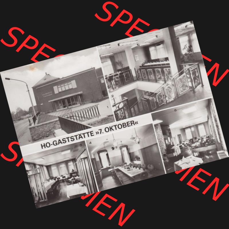 Alte Historische Ansichtskarte DDR Bezirk Karl-Marx-Stadt, Kreis Zwickau, Stadt Zwickau der DDR, Zwickauer HO-Gaststätten 1983, HO-Gaststätte 7. Oktober.... Sammlung